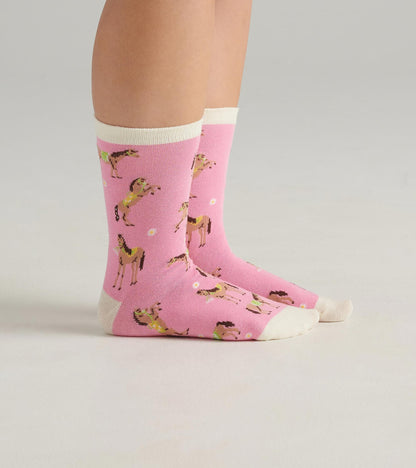 Country Horses Women's Crew Socks