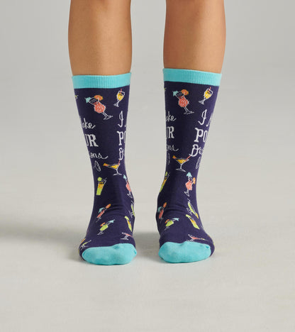 Pour Decisions Women's Crew Socks