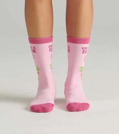 I Need A Drink Women's Crew Socks