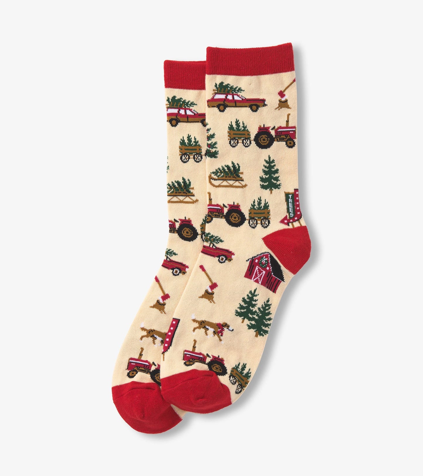 Women's Christmas Tree Farm Crew Socks