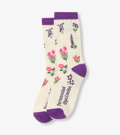 Women's Wildflowers Crew Socks