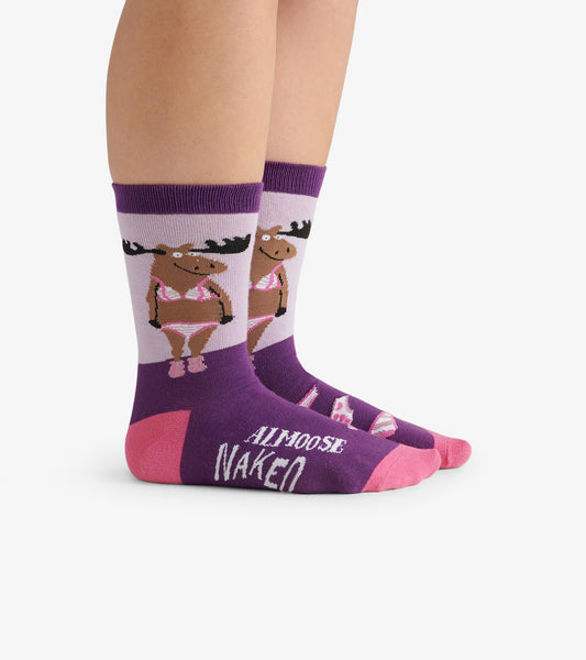 Almoose Naked Women's Crew Socks