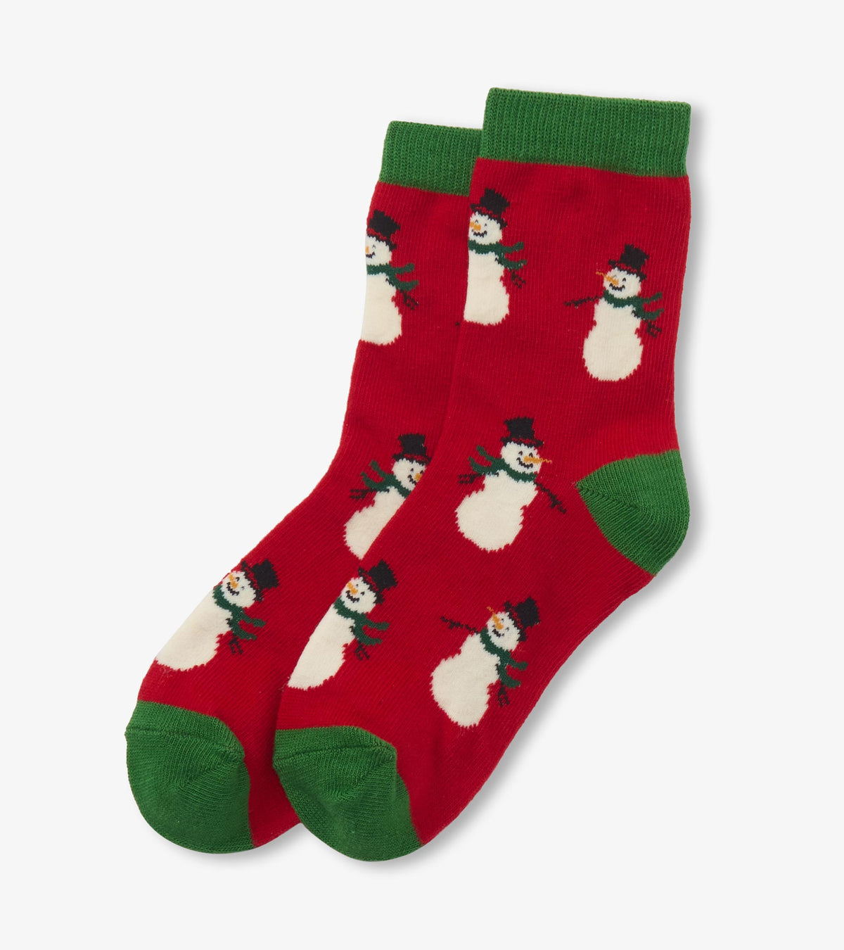 Kids Vintage Snowmen Crew Socks