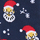Kids Allover Santa Crew Socks