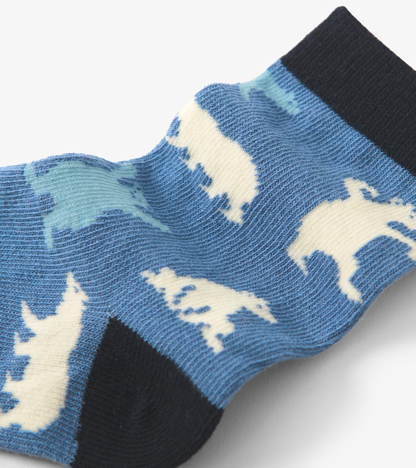 Kids Blue Polar Bears Crew Socks