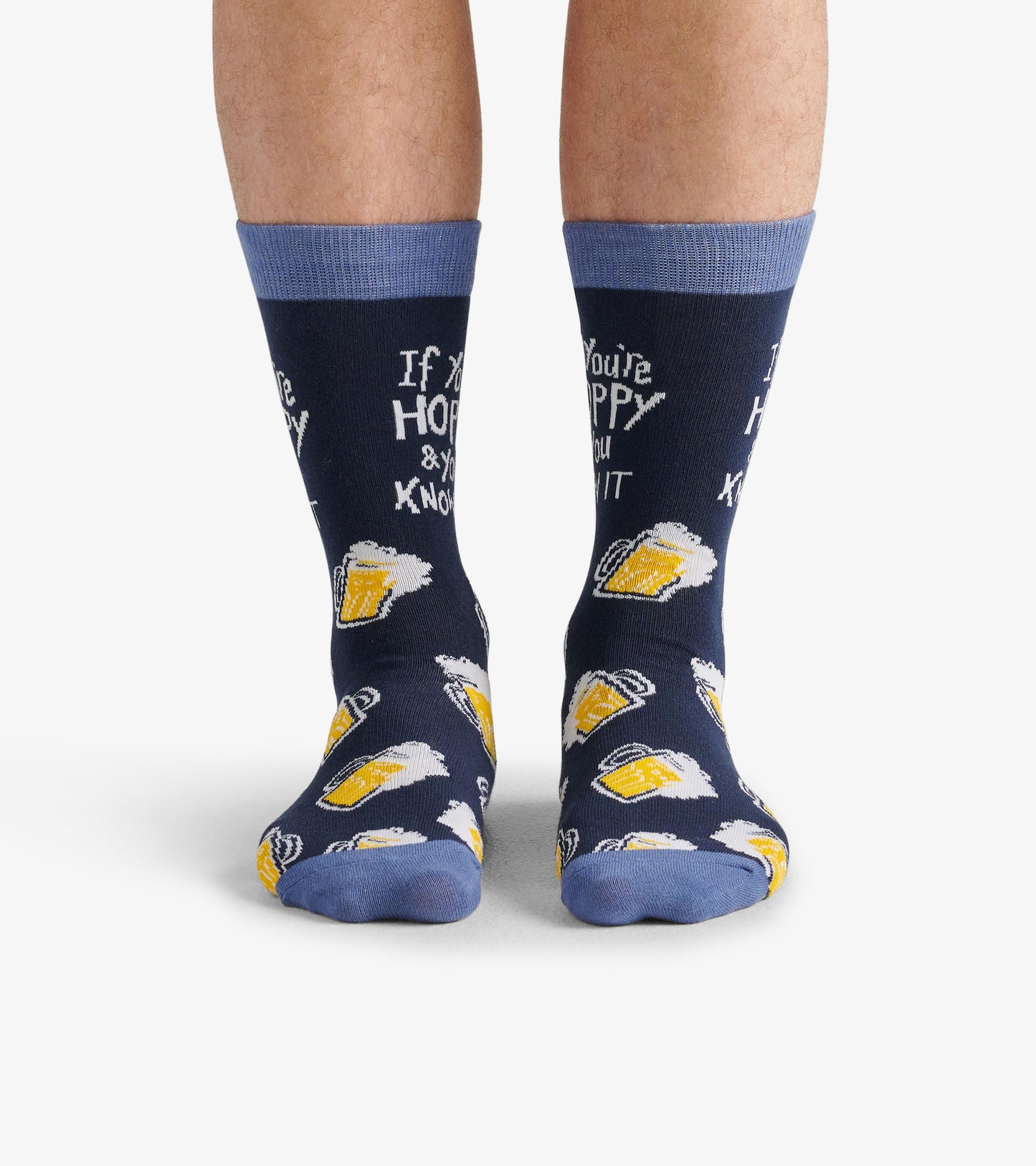If You're Hoppy And You Know it Men's Crew Socks