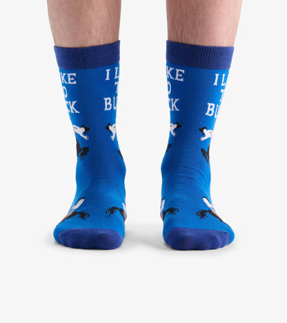 Men's I Like To Buck Crew Socks
