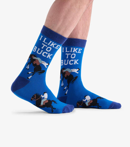 Men's I Like To Buck Crew Socks
