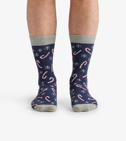 Men's Candy Canes Crew Socks