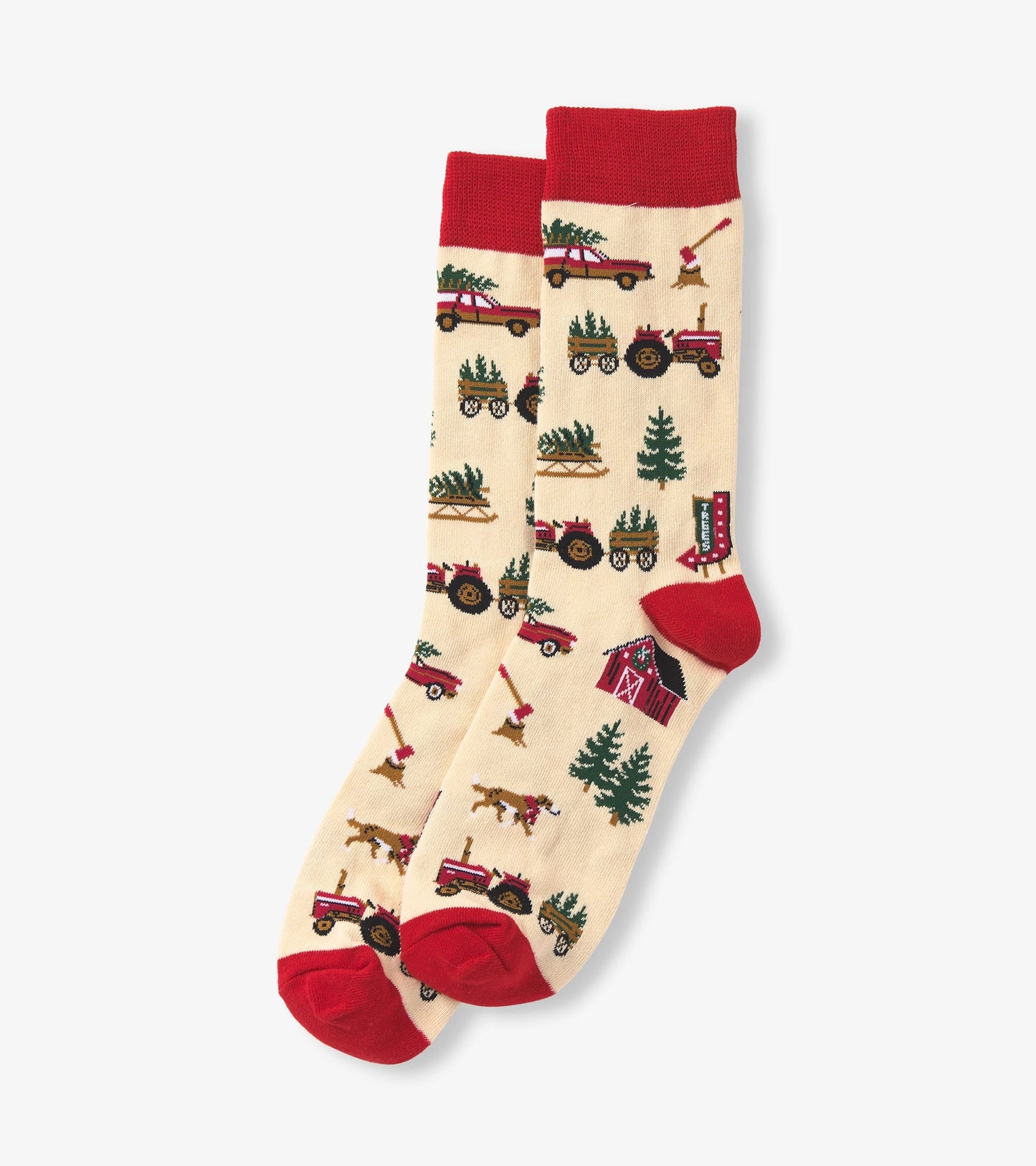 Men's Christmas Tree Farm Crew Socks