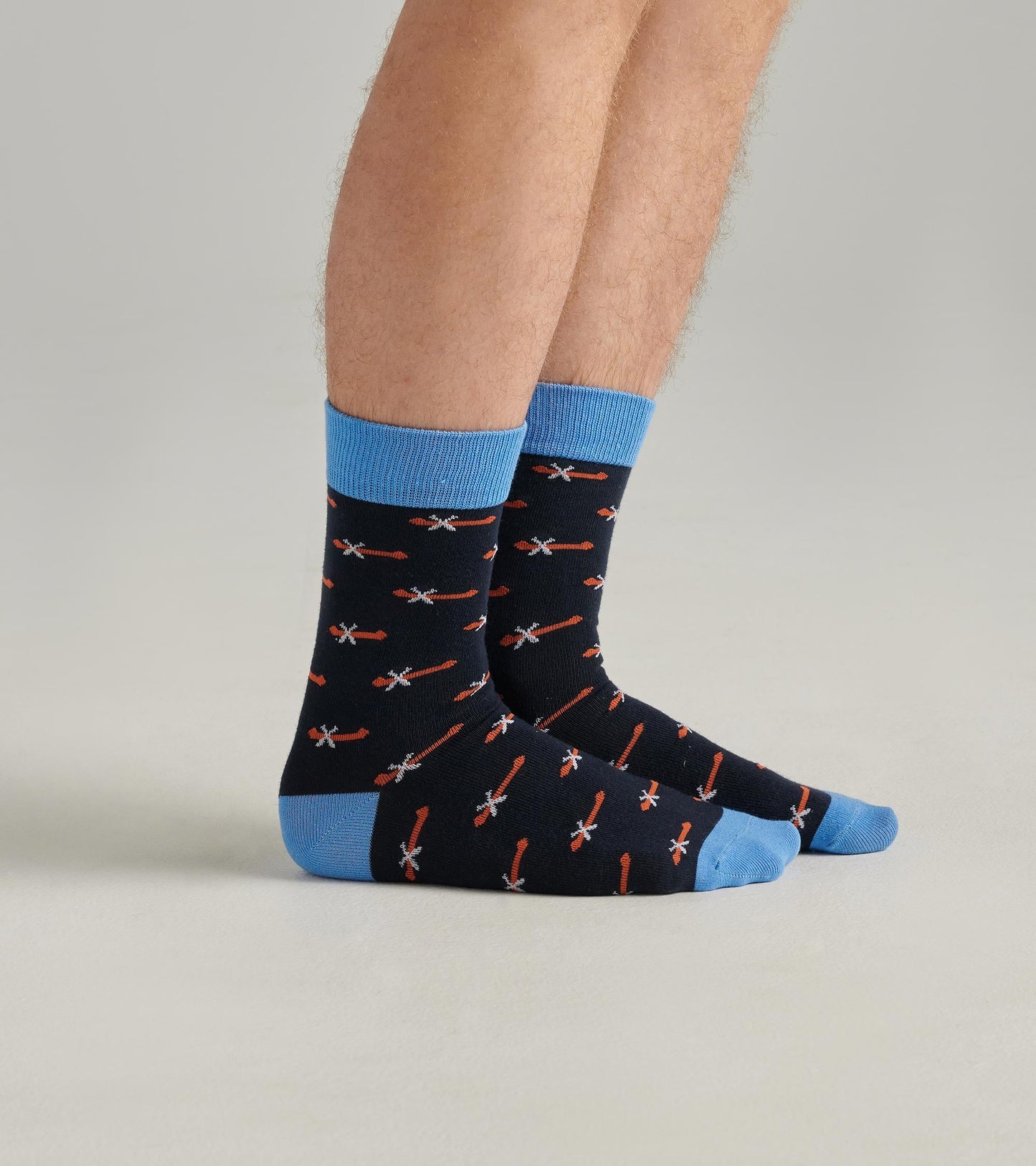 Mini Canoes Men's Crew Socks