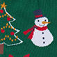 Men's Paper Cut Christmas Crew Socks