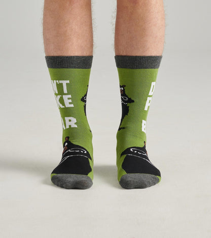 Don't Poke The Bear Men's Crew Socks