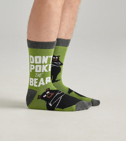 Don't Poke The Bear Men's Crew Socks