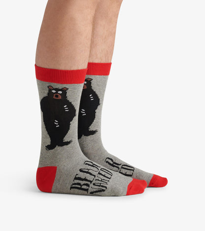 Bear Naked Men's Crew Socks