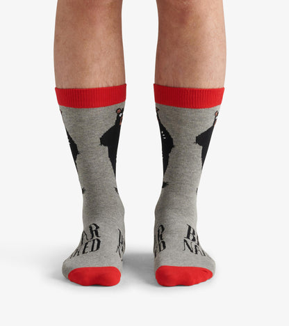 Bear Naked Men's Crew Socks