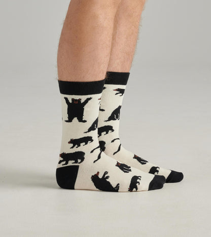 Black Bears Men's Crew Socks