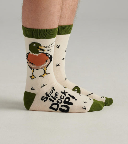 Shut the Duck up Men's Crew Socks