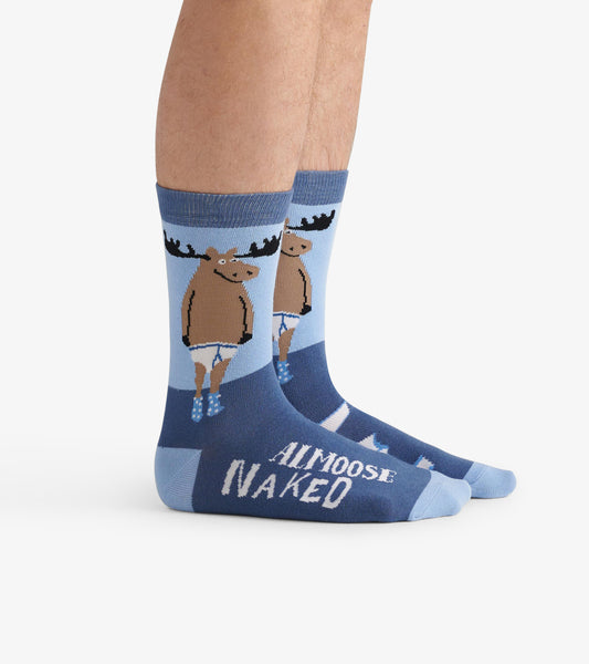 Almoose Naked Men's Crew Socks