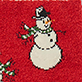 Women's Vintage Snowmen Fuzzy Socks