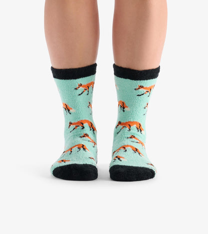 Adult Foxes Fuzzy Socks
