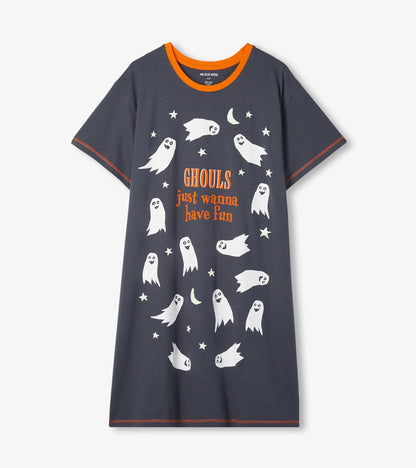 Women's Ghoul's Just Wanna Have Fun Cotton Sleepshirt