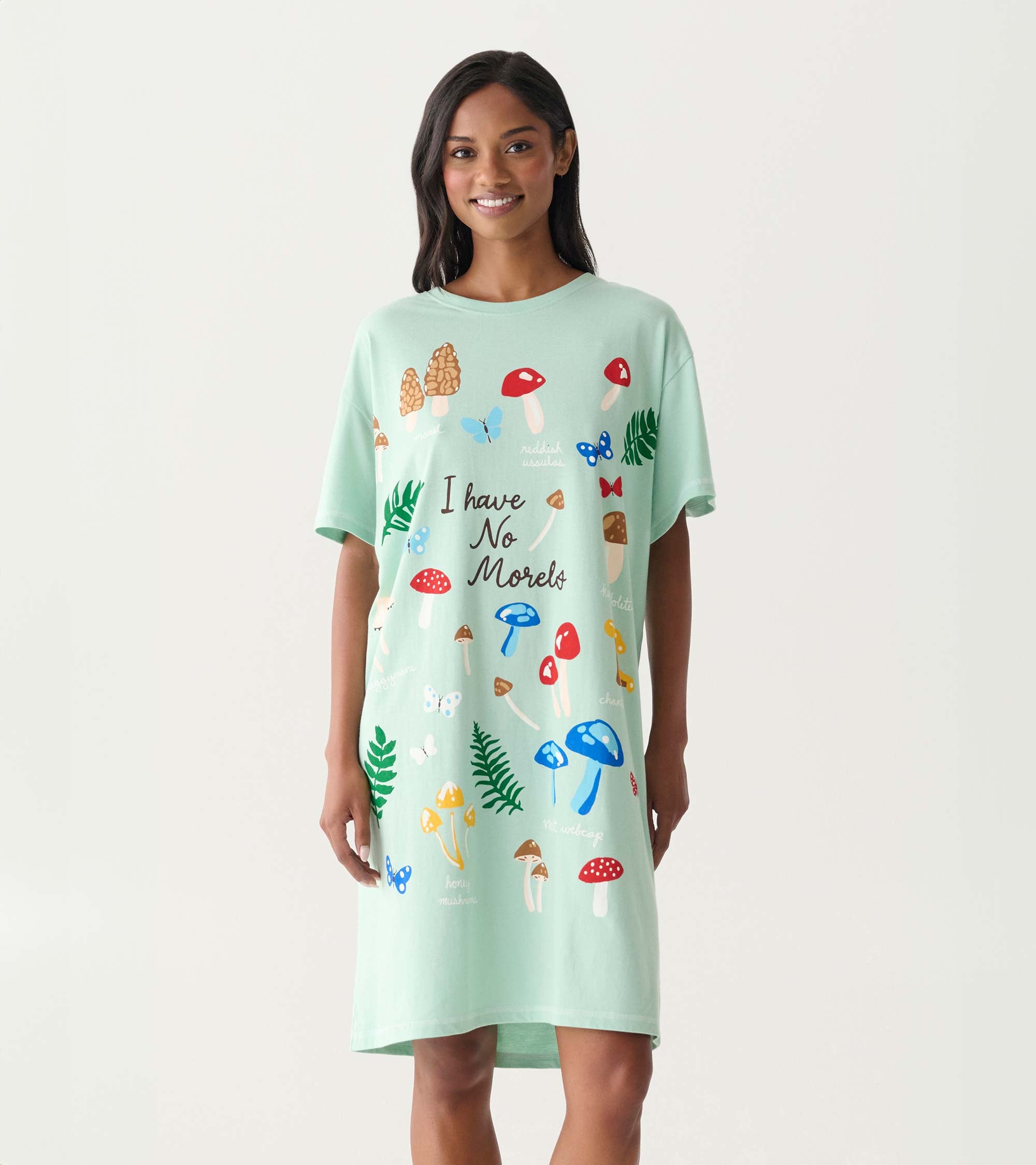 女王蜂 qb original night wear tops(cotton) Womens' Sleepshirts | Little Blue House US