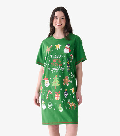 Women's Nice Until Cotton Sleepshirt