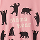 View Women's Mama Bear Sleepshirt - Beige square with black animal silhouettes and pink text reading “Mama Bear”