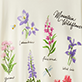 View Women's Wildflowers Sleepshirt - Cream fabric with illustrated flowers in pink, purple, yellow, and blue, with black cursive text near the top