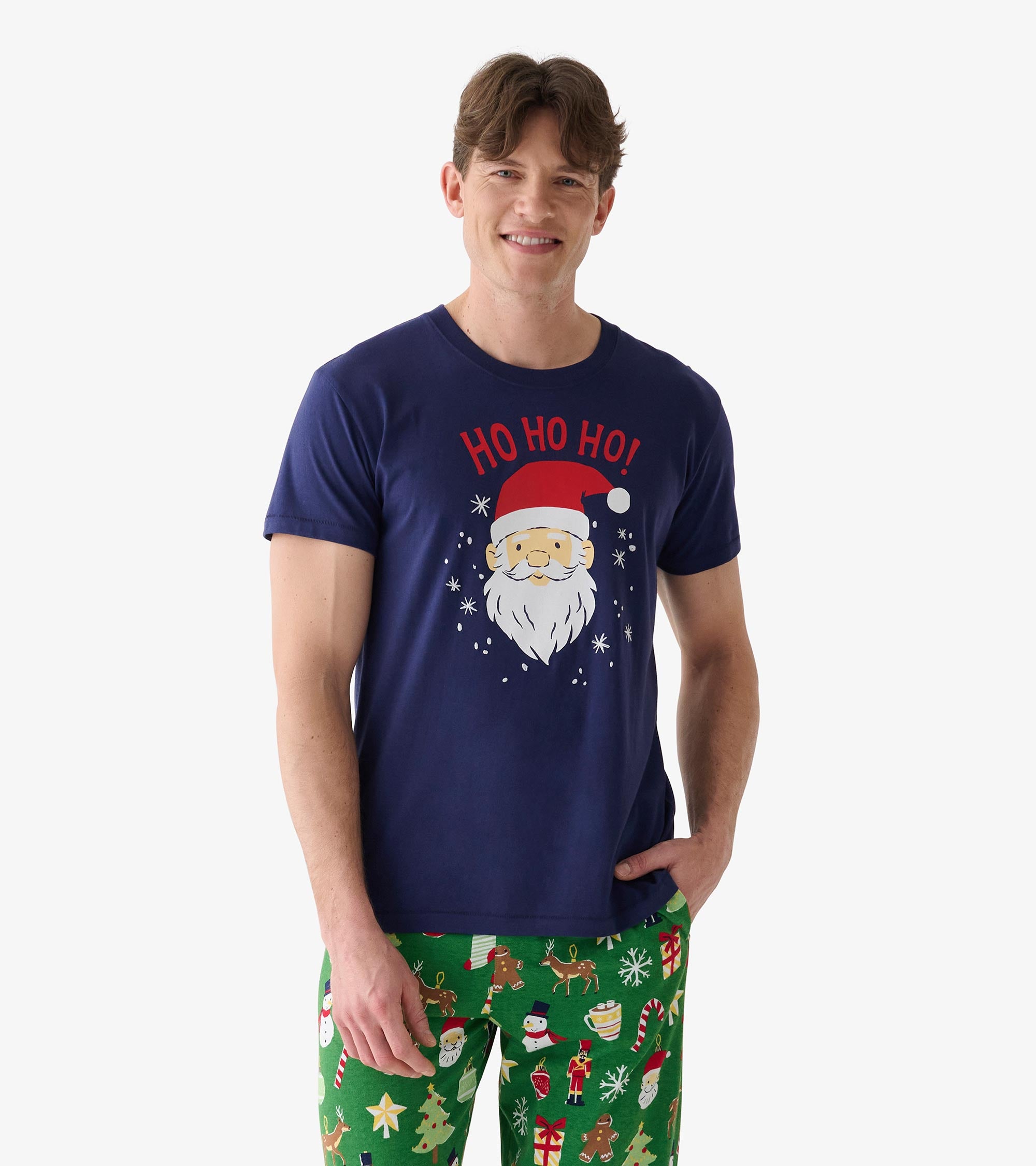 Men's Allover Santa T-Shirt