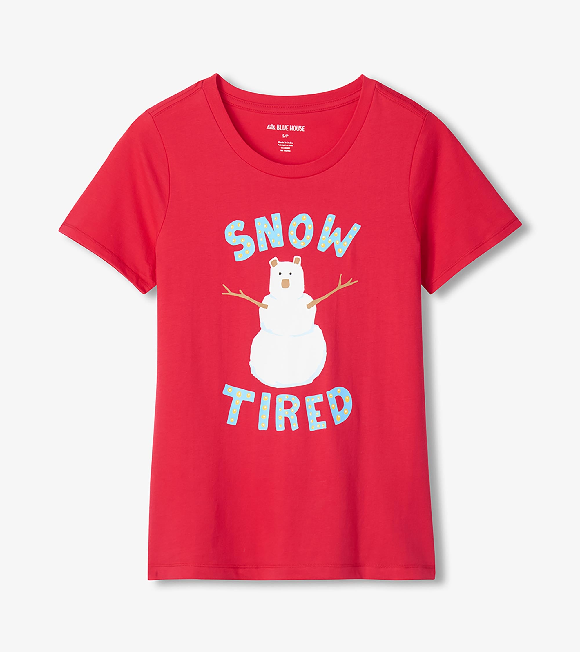 Women's Snow Tired Pajama T-Shirt
