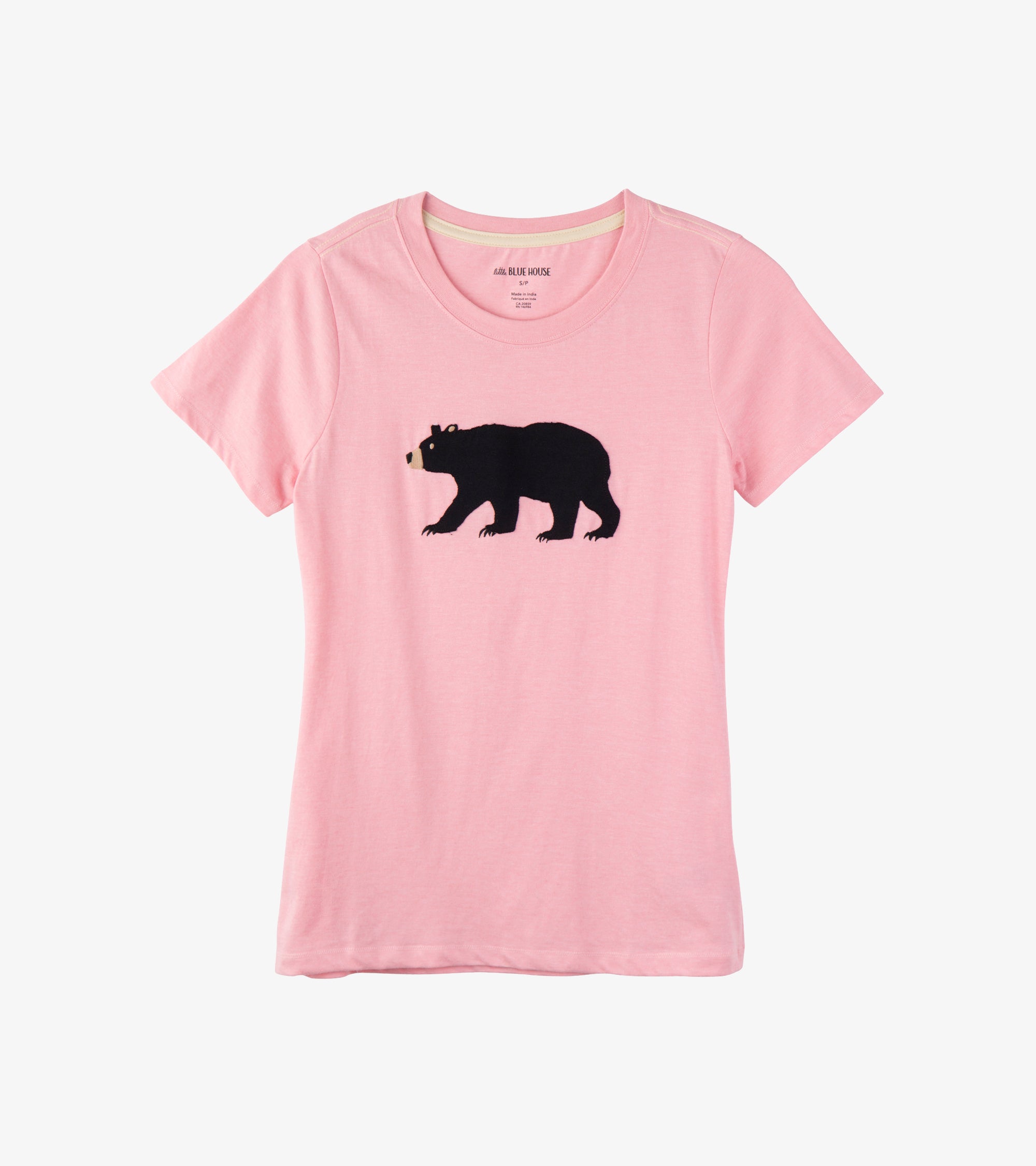 Bear on Pink Women's Pajama T-Shirt