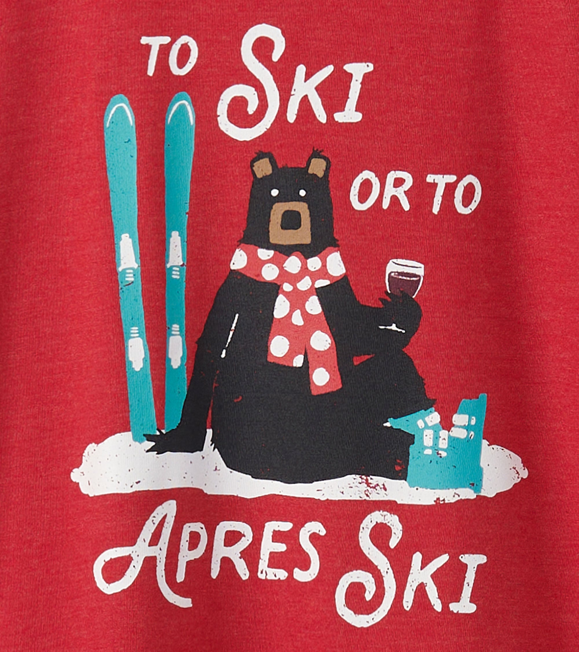 Women's To Ski Or To Apres Ski Pajama Tee