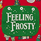 View Baby Vintage Christmas Union Suit Red swatch with green trim, holly leaves, and white "Feeling Frosty" text