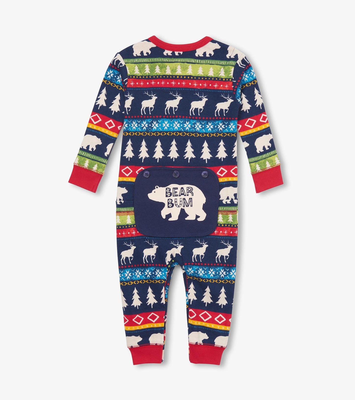 Baby Navy Fair Isle Union Suit