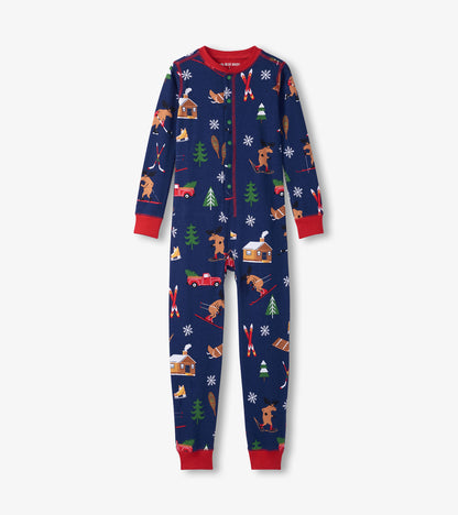 Kids Winter Cabin Onesie