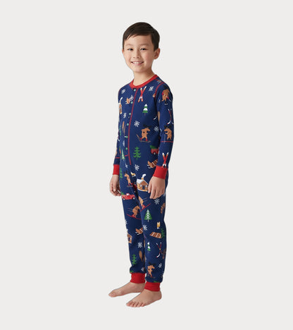 Kids Winter Cabin Onesie