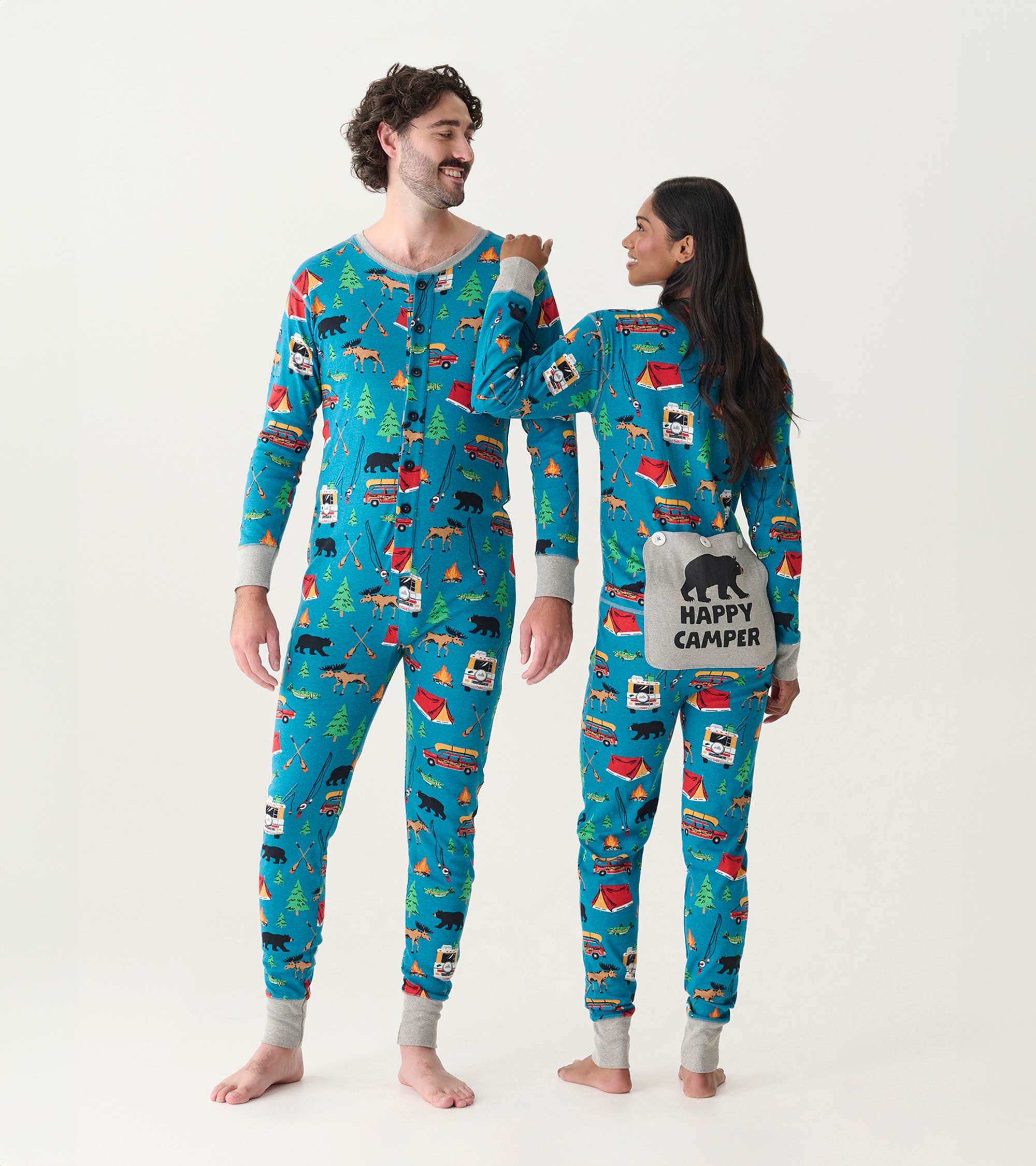 Adult Retro Camping Onesie