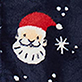 Adult Allover Santa Hooded Fleece Jumpsuit
