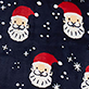 Kids Allover Santa Hooded Fleece Jumpsuit