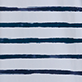 View Women's Watercolor Stripes Seaside Beach Dress - White background with uneven horizontal navy blue stripes