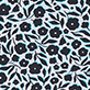 View Women's Mini Fresh Flowers Seaside Beach Dress - Blue and black abstract animal print pattern