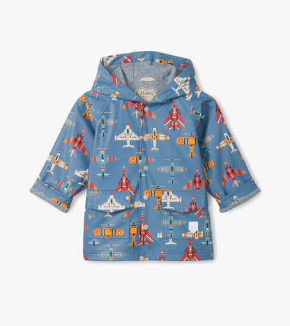 Boys Airplanes Rain Jacket