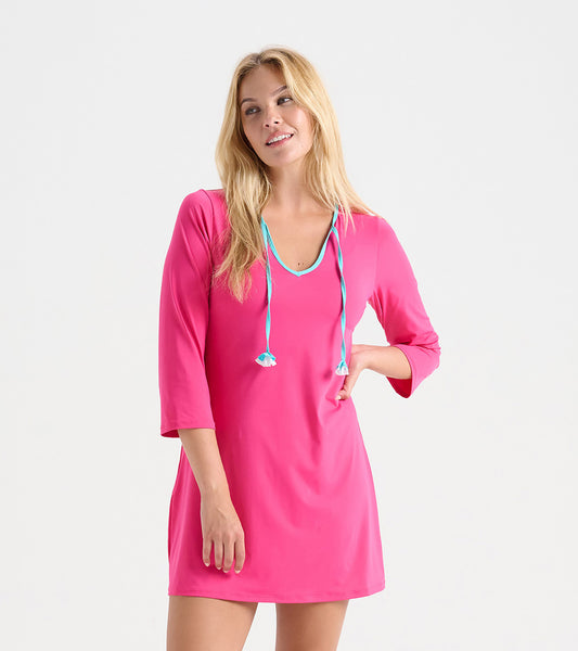 Women's Raspberry Sorbet Seaside Beach Dress