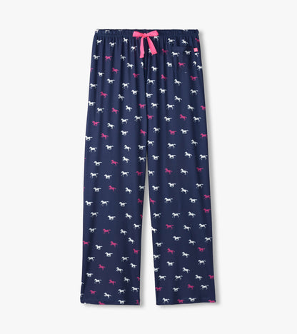 Capelton Road Women's Running Horses Pajama Pants