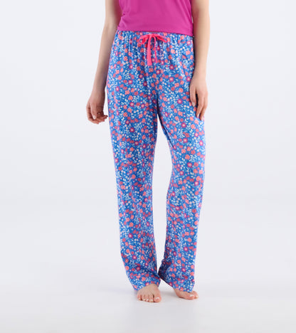 Women's Garden Flowers Polyknit Pajama Pants