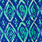 View Women's Painted Diamonds T-Shirt Dress - Blue and teal geometric diamond pattern
