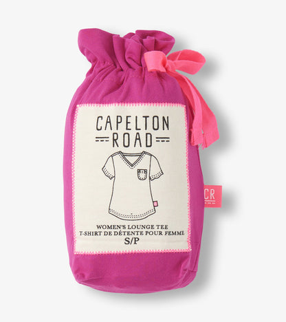 Capelton Road Women's Rose Violet V-Neck T-Shirt