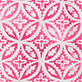 View Women's Pink Lotus Mandala Polyknit Pajamas Pants - Pink and white repeating floral pattern